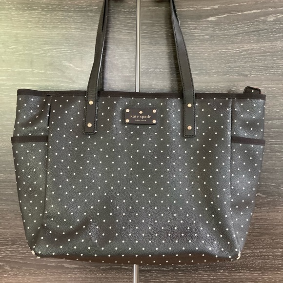 kate spade Other - HP⭐️ Kate Spade ♠️ Polka Dot B&W Baby Bag Change Matt Stroll…